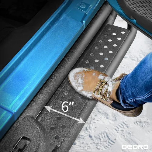Miniatura 5 de OEDRO - Estribos compatibles con Toyota Tundra doble cabina 2007-2021 (2 puertas traseras de media talla), escalones laterales atornillables de Dos