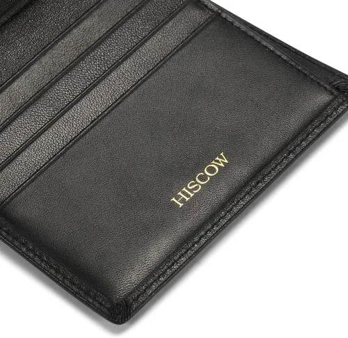 Miniatura 41 de HISCOW Billeteras plegables de cuero de grano completo para hombres, billetera minimalista delgada para hombre, regalos para papá, cumpleaños, día