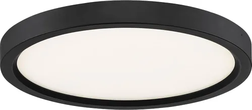 Miniatura 3 de Quoizel OST1711OI Outskirt - Lámpara de techo moderna de montaje súper empotrado, 1 luz, LED de 15 vatios, bronce aceitado