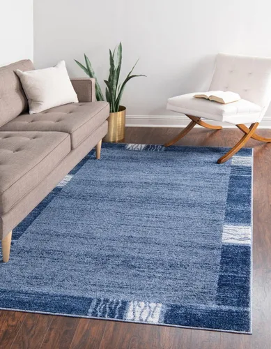 Miniatura 41 de Unique Loom Del Mar Collection - Alfombra de área Sarah (2' 2" x 3' 1", rectangular, azul claro/azul)
