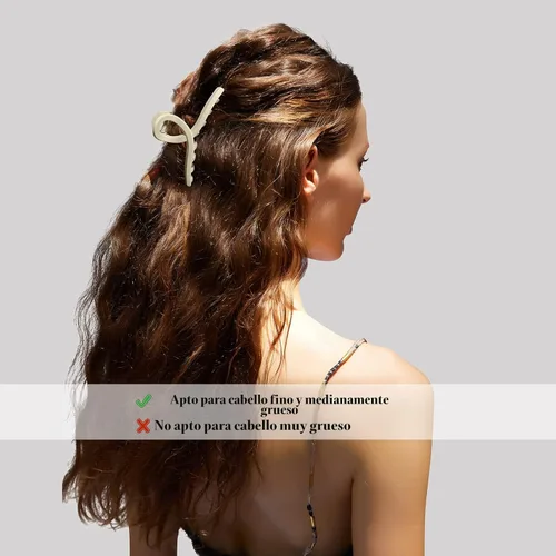 Miniatura 5 de Pinzas para el cabello de 4.3 pulgadas, grandes, antideslizantes, grandes mate, clip de mariposa para cabello fino y grueso, paquete de 4 4