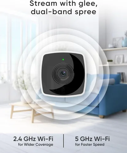 Miniatura 4 de Cámaras blurams para seguridad del hogar 5GHz, cámara interior 2K, cámara para mascotas con aplicación para teléfono, detección de movimiento