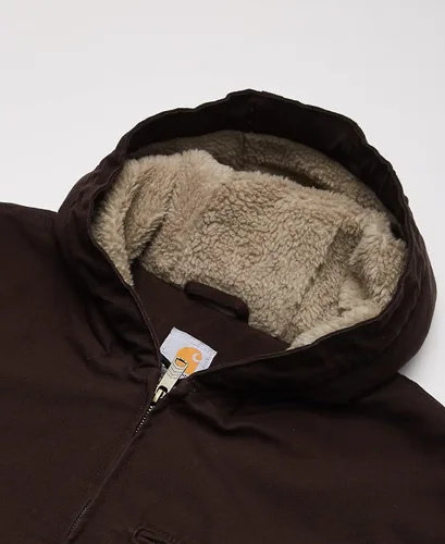 Miniatura 2 de Carhartt - Chaqueta con forro de sherpa de pato lavado de ajuste suelto para hombre