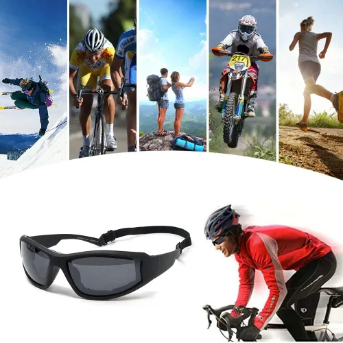 Miniatura 4 de TERAISE Gafas de equitación para motocicleta, gafas de esquí de seguridad ajustables