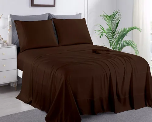 Miniatura 28 de Sábanas extra largas de tamaño individual XL para dormitorio, sábanas de microfibra súper suave, ropa de cama de lujo de hotel, sábanas de Blanco