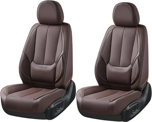 Miniatura 82 de Coverado Juego completo de fundas de asiento de automóvil, fundas de asiento negras para asientos delanteros y traseros de automóvil, protector