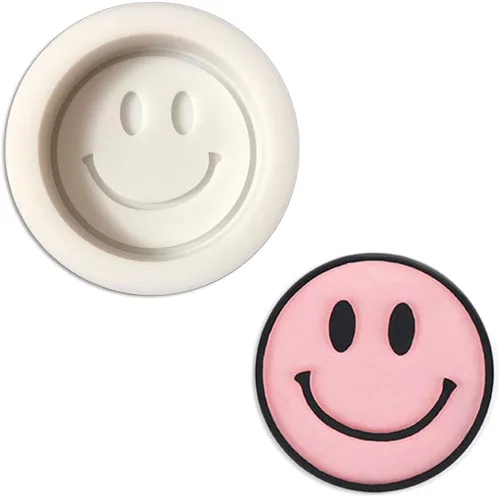 Miniatura 2 de Molde de silicona Freshie de coche con forma de sol de cara sonriente para hacer jabón aroma perlas coche Freshie, colgante, vela, resina