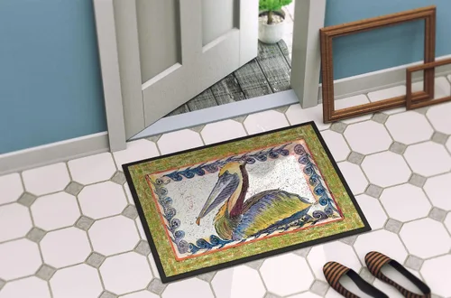 Miniatura 4 de Caroline's Treasures 8057-JMAT Pelican - Tapete para puerta delantera, 24 x 36 pulgadas, para interiores y exteriores, para entrada, antideslizante