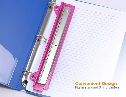 Miniatura 3 de Binder con anillas de Bostitch 3 agujeros, 5 hojas, varios colores (RBHP-4C)