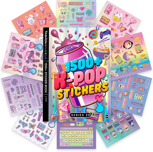 Miniatura 12 de Fashion Angels Más de 2,000 cuadernos de calcomanías del alfabeto, incluye divertidas y coloridas calcomanías de letras para manualidades, ideal
