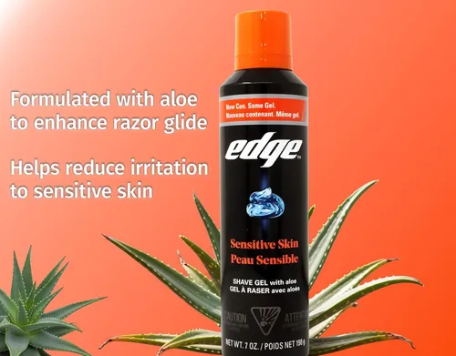 Miniatura 6 de Edge Gel de afeitado para hombres pieles sensibles, 7 onzas (paquete de 6) Edge