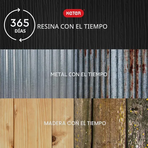 Miniatura 7 de Keter Store-It-Out Prime - Cobertizo de almacenamiento exterior de resina de 4.3 x 3.7 pies con bisagras de fácil elevación, perfecto para Negro