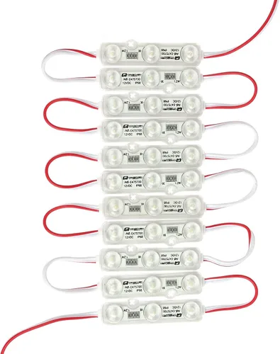 Miniatura 2 de Q QINGCHEN Módulo LED azul, 50 unidades, cadena DC12V 1.2 W, luz decorativa para letreros publicitarios de letras con cinta adhesiva en la parte