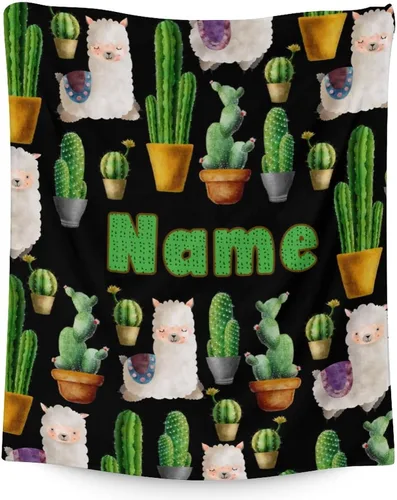 Miniatura 7 de Manta de cactus – Suave, mullida y cálida – Manta pequeña de 30 x 40 pulgadas para regazo y cuna, manta estética azul oscuro, regalo