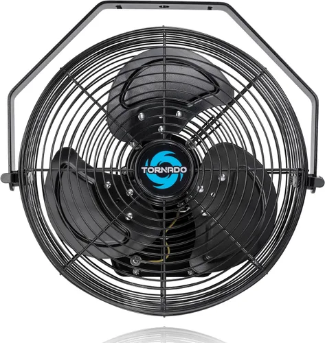 Miniatura 11 de Tornado Ventilador de pared industrial de metal resistente al agua de 18 pulgadas para exteriores, con clasificación IPX4, ventilador de pared