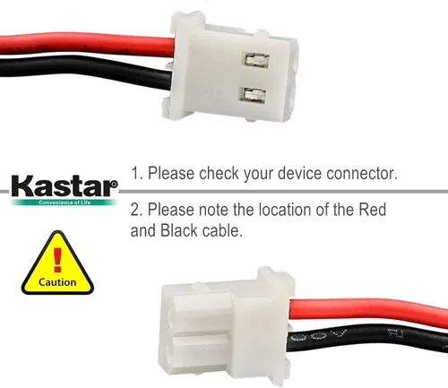 Miniatura 2 de Kastar Paquete de 3 baterías Ni-MH 2/3AAA 3.6V 500mAh de repuesto para Eton Microlink FR160, Eton Scorpion, Eton FRX1 FRX1D radio meteorológica
