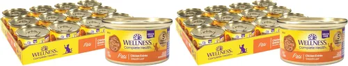 Miniatura 15 de Wellness Complete Health Paté Alimento Húmedo para Gatos Adultos, Natural, Rico en Proteínas, Sin Granos, 3 Onzas, Paquete de 24, (Pollo)