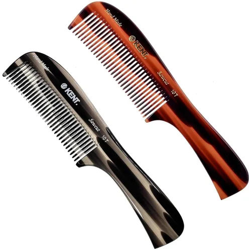 Miniatura 13 de Kent 10T Peine grande desenredante, peine de dientes anchos hecho a mano para cabello rizado, peines desenredantes para cabello húmedo y seco