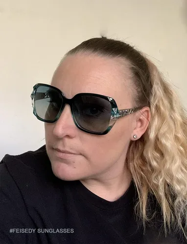 Miniatura 12 de FEISEDY - gafas de sol polarizadas para mujer, marco compuesto brillante B2289