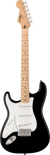 Miniatura 5 de Fender Squier Stratocaster Guitarra eléctrica Sonic, Ultravioleta, Diapasón de Laurel, Protector de color blanco