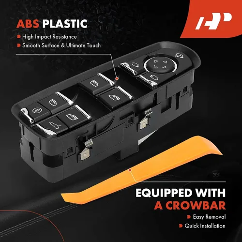 Miniatura 5 de A-Premium Master - Interruptor de elevalunas eléctrico compatible con Porsche Cayenne 2011-2014, Macan 2015, Panamera 2010-2015 Hatchback, lado