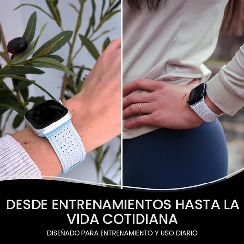 Miniatura 6 de Solace Sport Adapt - Correas para Apple Watch, nailon transpirable con cierre magnético, correa unisex para reloj inteligente, correa para Apple