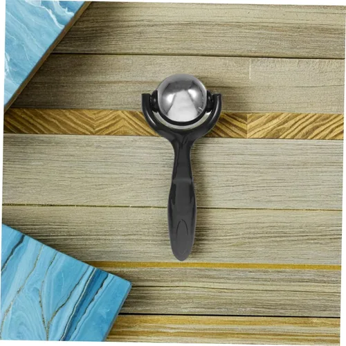 Miniatura 4 de Rodillo masajeador de antebrazo de acero inoxidable con mango ergonómico, rodillo muscular portátil de mano para cuello, espalda, piernas, alivio