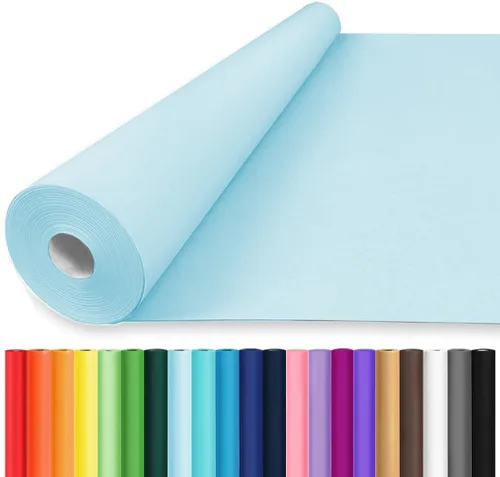 Miniatura 56 de Vanhench - Papel de estraza color marrón de 17.5 x 1200 pulgadas (100 pies), para artes y manualidades, para envolver regalos y flores, tablón