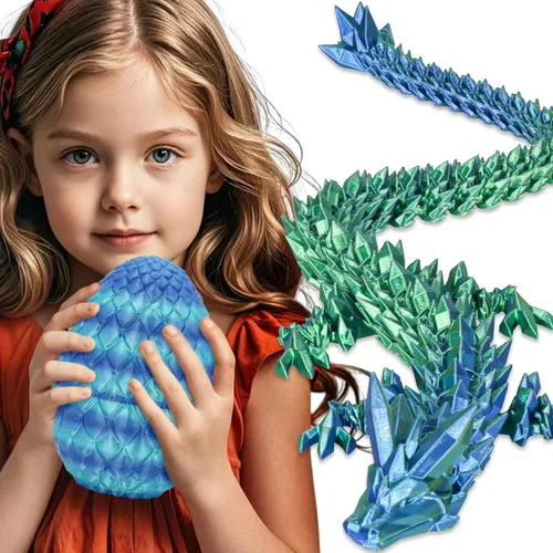 Miniatura 24 de Huevos de dragón pequeños con dragón en el interior, regalos divertidos sorpresa impresos en 3D para niños, juguetes fidget articulados de dragón Oro