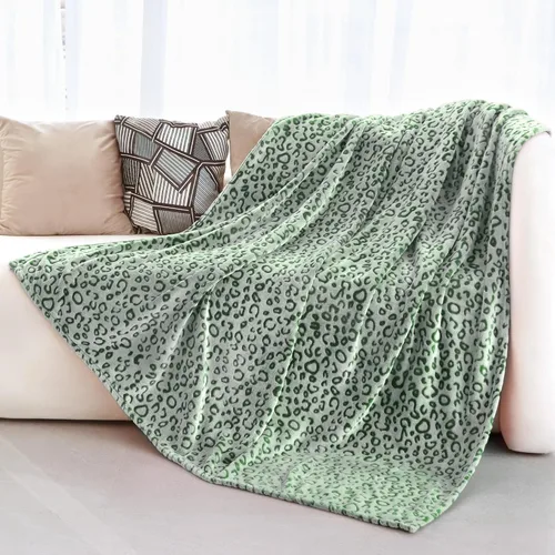 Miniatura 14 de Manta con Estampado de Leopardo Morado Manta Morada Ligera Cálida Mantas Suaves Decorativas para Cama Sofá Dormitorio Leopardo púrpura