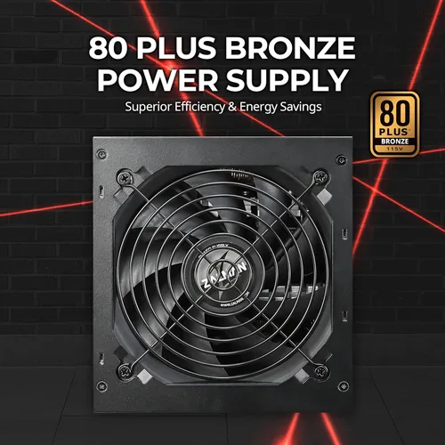 Miniatura 9 de Zalman GigaMax - Fuente de alimentación ATX de 600 W 80+ Plus certificada – Fuente de alimentación ATX de 12 V confiable con condensadores de 221.0