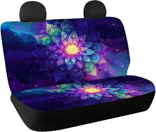 Miniatura 37 de AFPANQZ Funda protectora para asiento trasero de automóvil, con bandera patriótica estadounidense, solo para asiento trasero de automóvil, camión