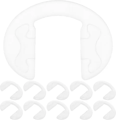 Miniatura 9 de GLEAVI Almohadillas de silicona para la nariz, 10 unidades, almohadillas transparentes antideslizantes para la nariz, almohadillas de puente suaves