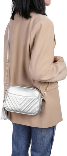 Miniatura 5 de lola mae Bolso bandolera acolchado, bolso de hombro de diseño moderno