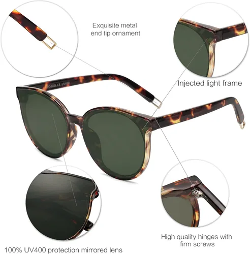 Miniatura 5 de SOJOS Oversized Round Sunglasses for Women and Men