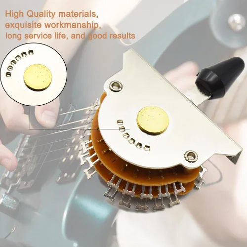 Miniatura 5 de Guitarra de 5 vías 24 teclas Super interruptor de palanca selector de pastilla Super 4-Pole Double Wafer para guitarras Strat/Tele con punta