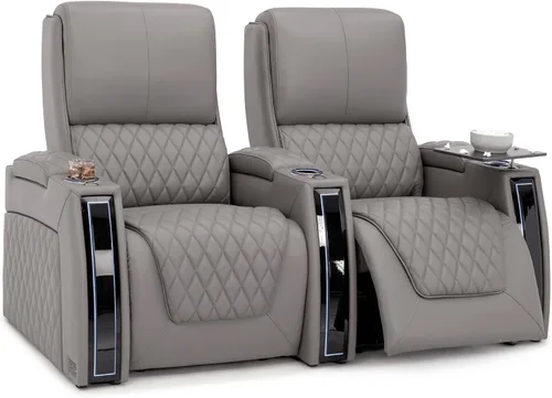 Miniatura 110 de Seatcraft Apex Zero-Gravity CoolZero - Asiento de cine en casa de cuero italiano, reposacabezas eléctrico, lumbar eléctrico, reclinable eléctrico