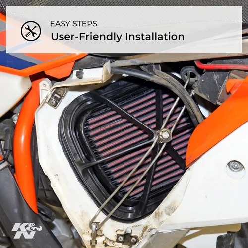 Miniatura 3 de K&N Filtro de aire del motor: Filtro de aire de alto rendimiento, premium, para vehículos todo terreno: Compatible con YAMAHA 2004-2019