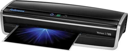 Miniatura 2 de Fellowes Laminador Venus 2 125, máquina laminadora de calentamiento rápido de 30-60 segundos, con kit de bolsas de laminación (5734801), negro