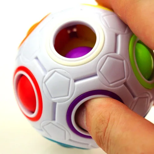 Miniatura 3 de Bola Mágica Cube Fidget juguete rompecabezas de Cuberspeed, bola mágica de rompecabezas de arco iris pelota divertida de Fidget