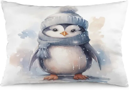 Miniatura 8 de Fundas de almohada de primavera con bonitos muñecos de nieve, fundas de almohada rústicas para vacaciones, funda de almohada tamaño Queen
