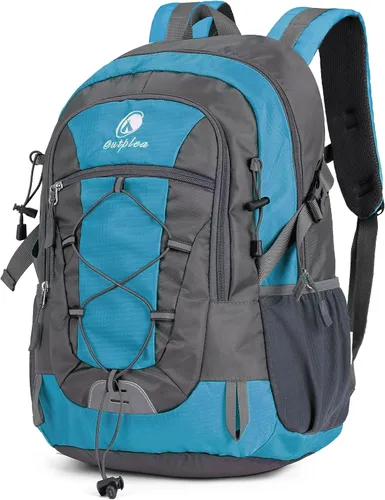 Miniatura 9 de Mochila de senderismo pequeña de 25 L con correa para el pecho para hombres y mujeres, mochila de viaje impermeable, mochila de viaje ligera Negro