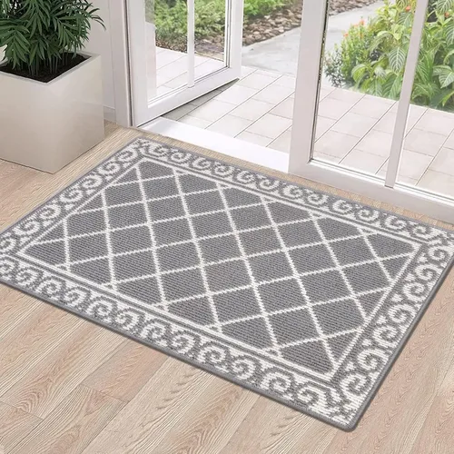 Miniatura 34 de HEBE Alfombra para Puerta Interior 20''x32'' Alfombras de Bienvenida Antideslizantes para Puerta Principal Alfombras Lavables para Zapatos Atrapa