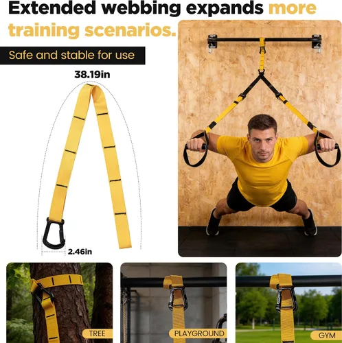 Miniatura 5 de Wall Mounted Doorway Pull Up Bar, Carbon Steel Chin Up Bar and Pull Up Bar with Reinforced Steel Plate Support for Joists and Wall Studs, Strength