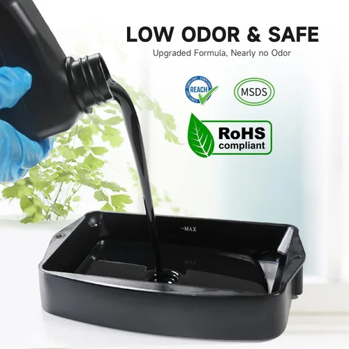 Miniatura 2 de GratKit Resina rígida 8K 10K, impresora 3D, resina de fotopolímero de curado UV de 405 nm, resina de impresión 3D de bajo olor, 35.27 oz, color negro