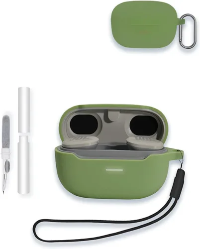 Miniatura 9 de Funda para JBL Endurance Race TWS True Wireless Sports Earbuds, WUNIAK Soft Silicone Protector, portátil, resistente a los arañazos, a los golpes