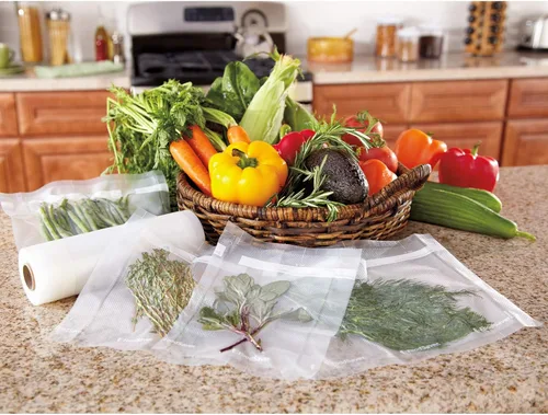 Miniatura 6 de FoodSaver Paquete de máquinas y bolsas de sellado al vacío Sellador al vacío compacto PowerVac + bolsas de ajuste personalizado Negro