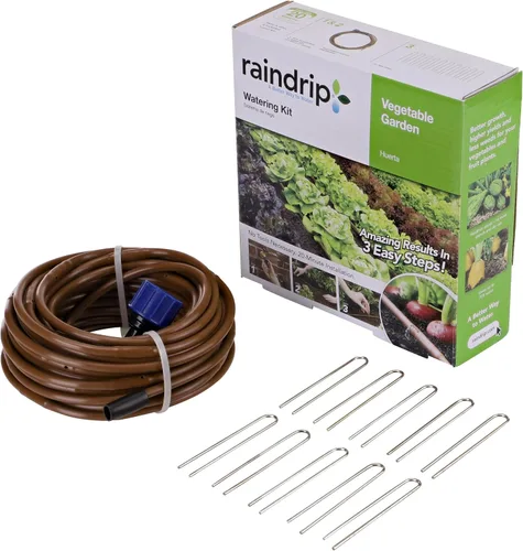 Miniatura 11 de Raindrip R560DP Sistema de riego por goteo, sistema de riego por goteo automático con temporizador para maceteros y canastas colgantes, riega hasta