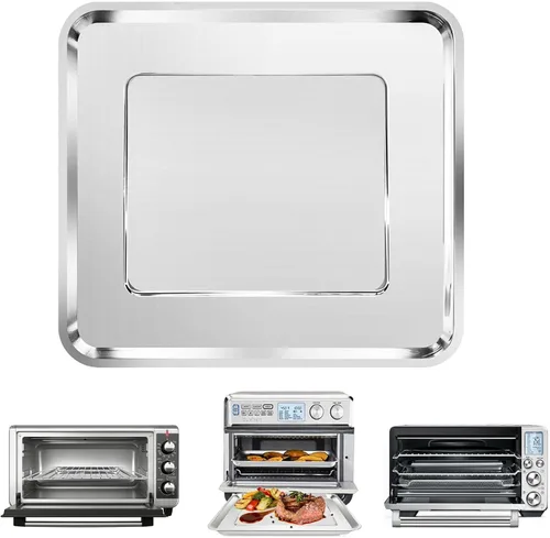 Repuesto para freidora de aire para Cuisinart TOA-95 Breville BOV900BSS Black & Decker horno tostador de 8 rebanadas, 14.5 x 11.6 pulgadas, bandeja