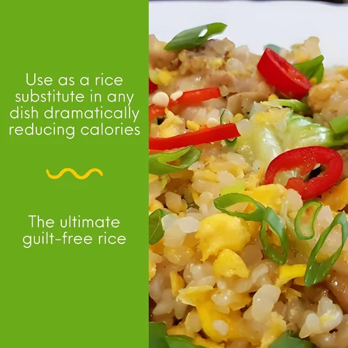 Miniatura 3 de Miracle Noodle Miracle Rice - Arroz Shirataki a base de plantas, keto, vegano, sin gluten, bajo en carbohidratos, paleo, sin lácteos, bajo